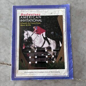 1996 Budweiser American Invitational Equestrian Horse Program Book w/Signatures
